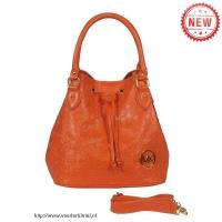 michael kors logo-print groot oranje hobo Prijs Tassen psifl416